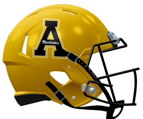 Appalachian State Mountaineers NCAA Mini Speed Football Helmet Gold