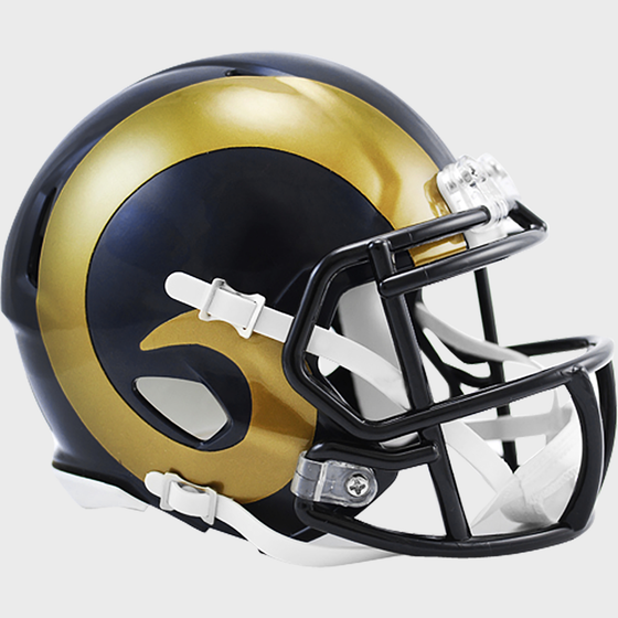 Los Angeles Rams 2000 to 2016 Riddell Mini Speed Throwback Helmet