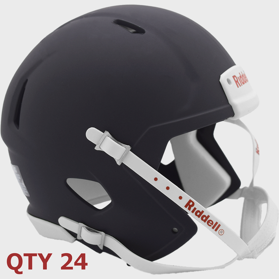 Bulk Mini Speed Football Helmet SHELL Matte Navy Blue Qty 24