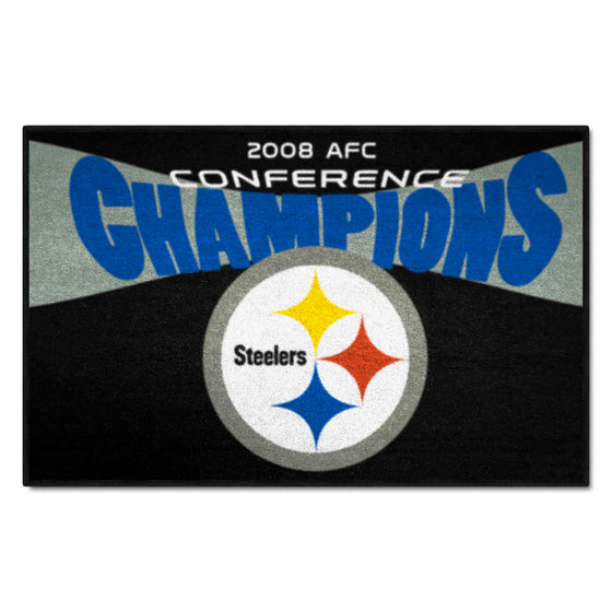 Pittsburgh Steelers Starter Mat Accent Rug - 19in. x 30in., 2009 AFC Conference Champions