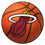 Miami Heat Basketball Rug - 27in. Diameter