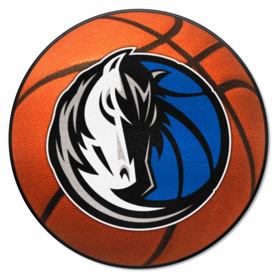 Dallas Mavericks Basketball Rug - 27in. Diameter