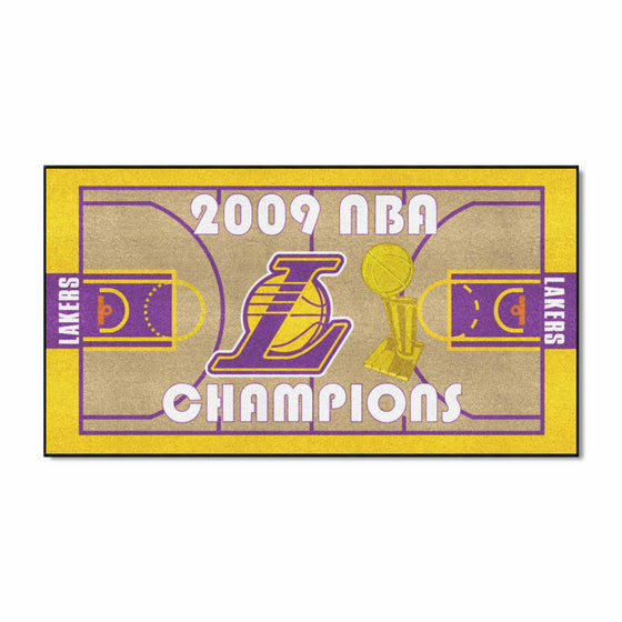 Los Angeles Lakers 2009 NBA Champions Court Runner Rug - 24in. x 44in.