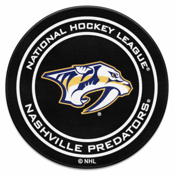 Nashville Predators Hockey Puck Rug - 27in. Diameter