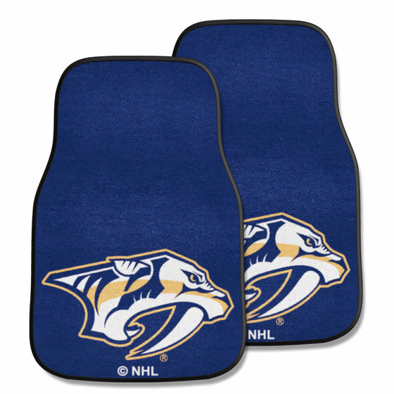 Nashville Predators Front Carpet Car Mat Set - 2 Pieces