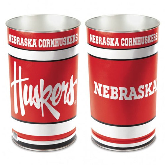 Nebraska Cornhuskers 15" Waste Basket (CDG)