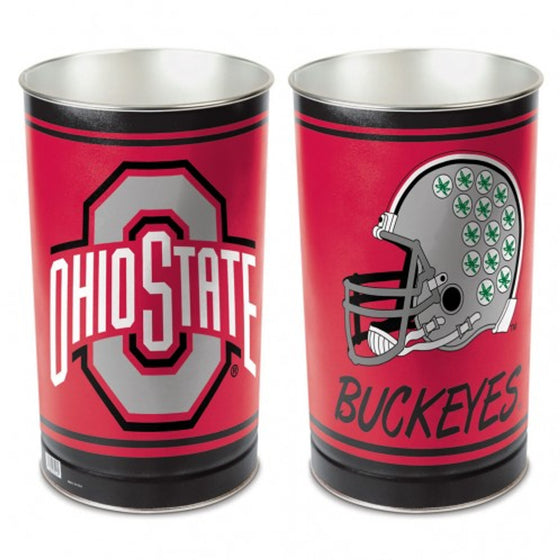 Ohio State Buckeyes Waste Basket - 15 inch - Helmet Style (CDG)