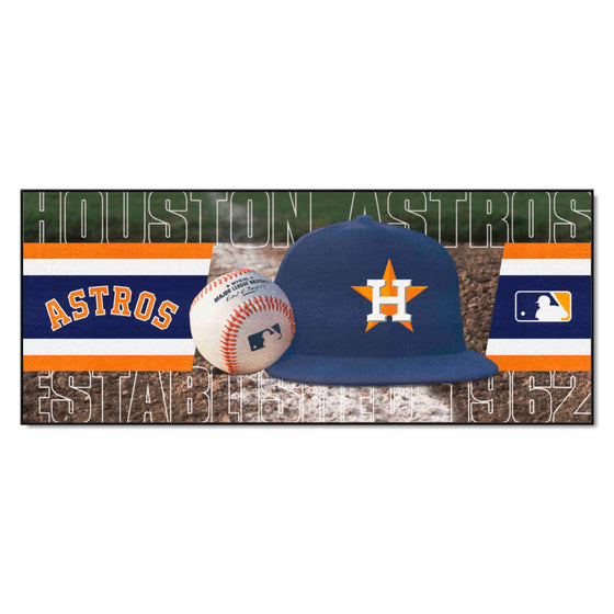 Houston Astros Baseball Runner Rug - 30in. x 72in.