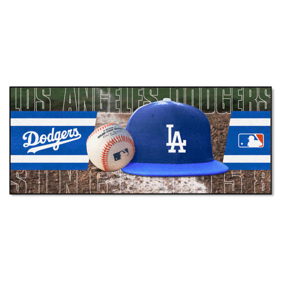 Los Angeles Dodgers Baseball Runner Rug - 30in. x 72in.