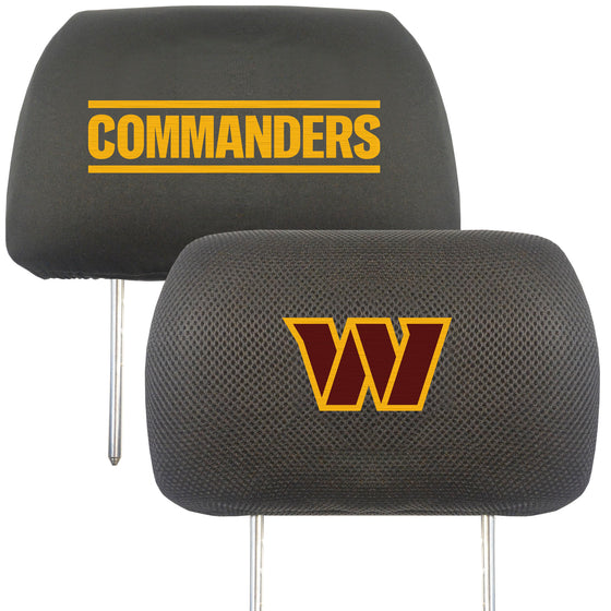 Washington Commanders Embroidered Head Rest Cover Set - 2 Pieces