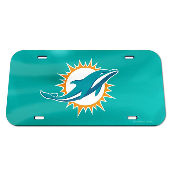 Miami Dolphins License Plate Acrylic - Special Order