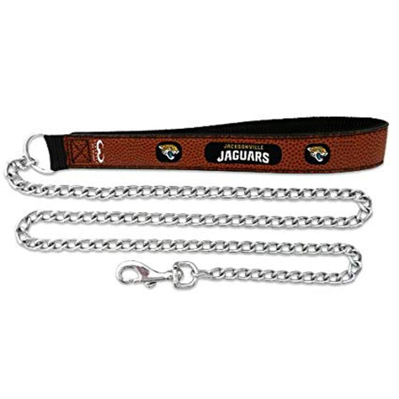 Jacksonville Jaguars Football Leather Leash - L