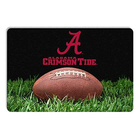 Alabama Crimson Tide Classic Football Pet Bowl Mat - L -