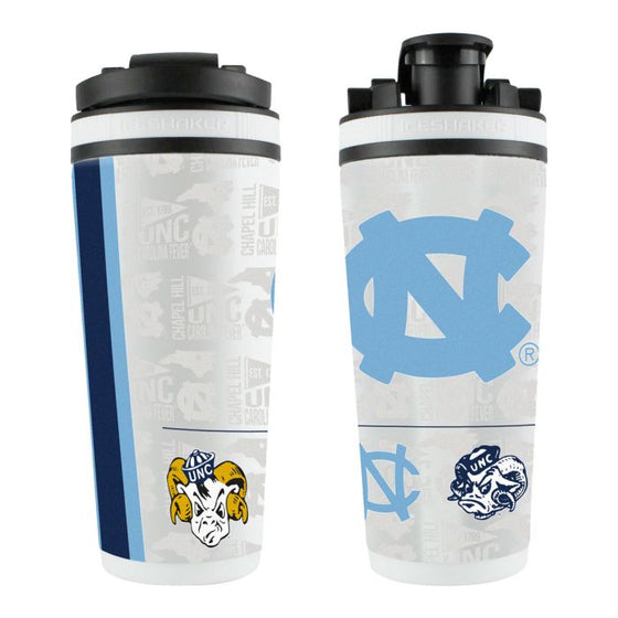 NORTH CAROLINA TAR HEELS /COLLEGE VAULT 26OZ 4D STAINLESS STEEL ICE SHAKER - 757 Sports Collectibles