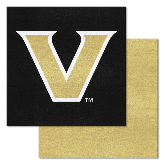 Vanderbilt Commodores Team Carpet Tiles - 45 Sq Ft.