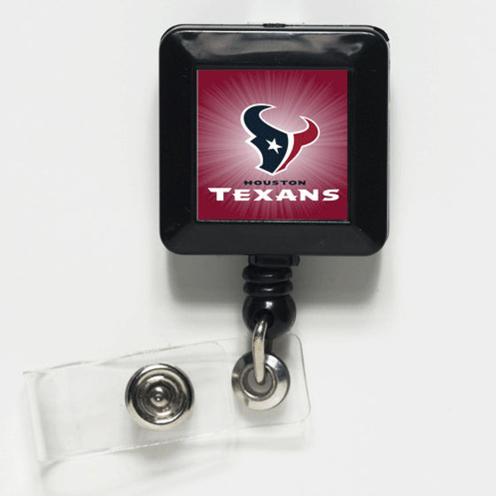 Houston Texans Badge Holder Retractable Square