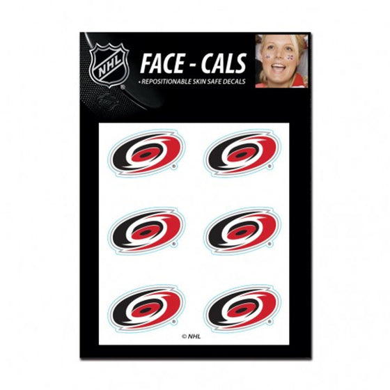 Carolina Hurricanes Tattoo Face Cals Special Order