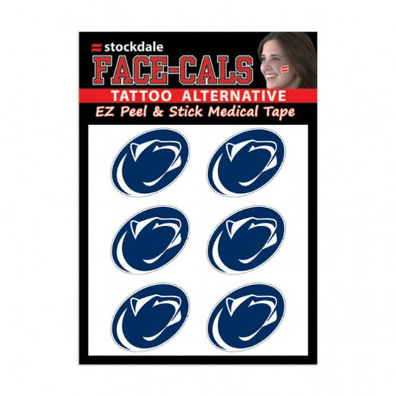 Penn State Nittany Lions Tattoo Face Cals Special Order