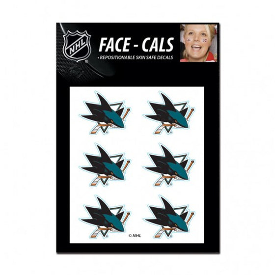 San Jose Sharks Tattoo Face Cals Special Order