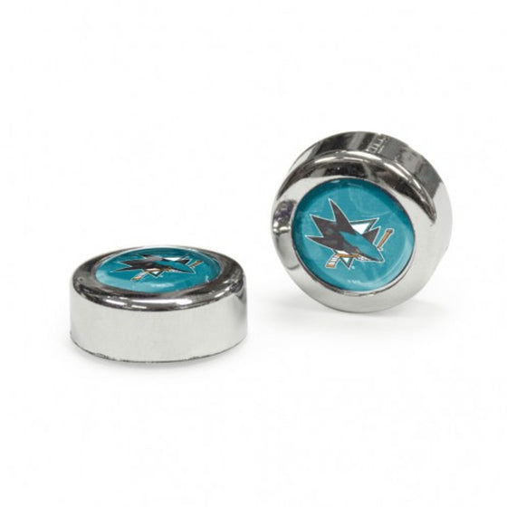 San Jose Sharks Screw Caps Domed - Special Order