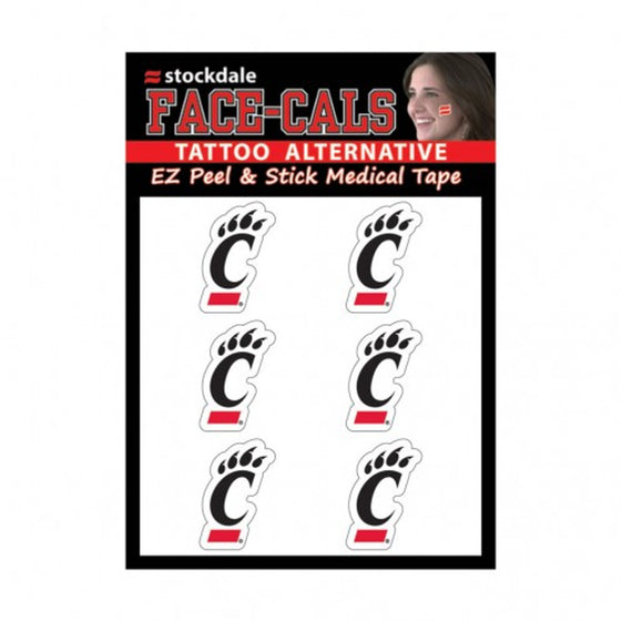 Cincinnati Bearcats Tattoo Face Cals Special Order