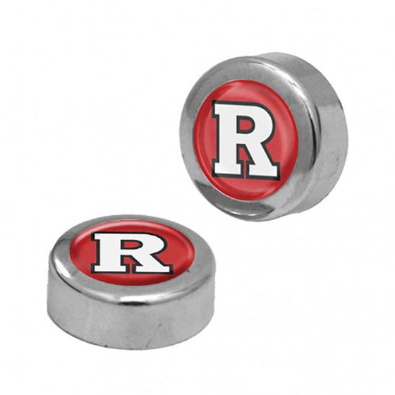 Rutgers Scarlet Knights Screw Caps Domed - Special Order