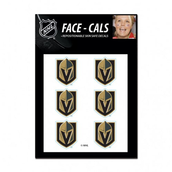 Vegas Golden Knights Tattoo Face Cals