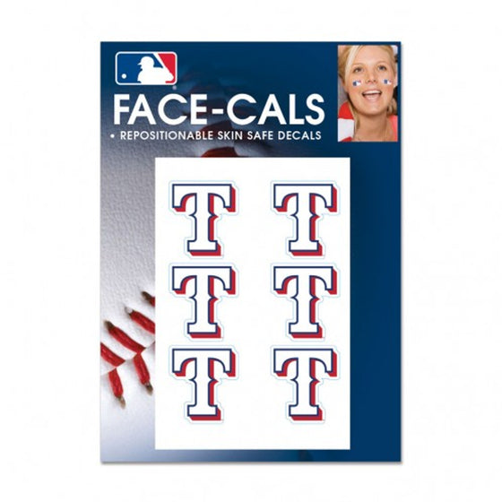 Texas Rangers Tattoo Face Cals Special Order