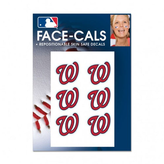 Washington Nationals Tattoo Face Cals Special Order