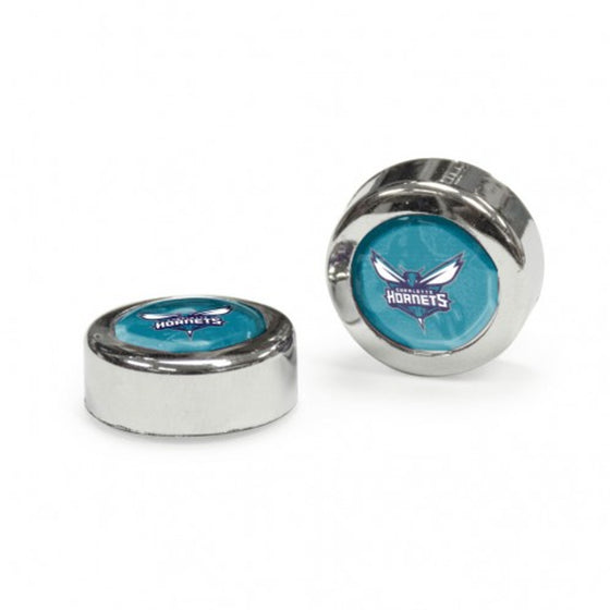 Charlotte Hornets Screw Caps Domed - Special Order