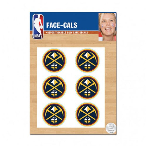 Denver Nuggets Tattoo Face Cals Special Order