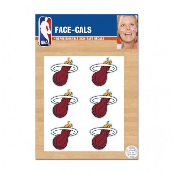 Miami Heat Tattoo Face Cals Special Order