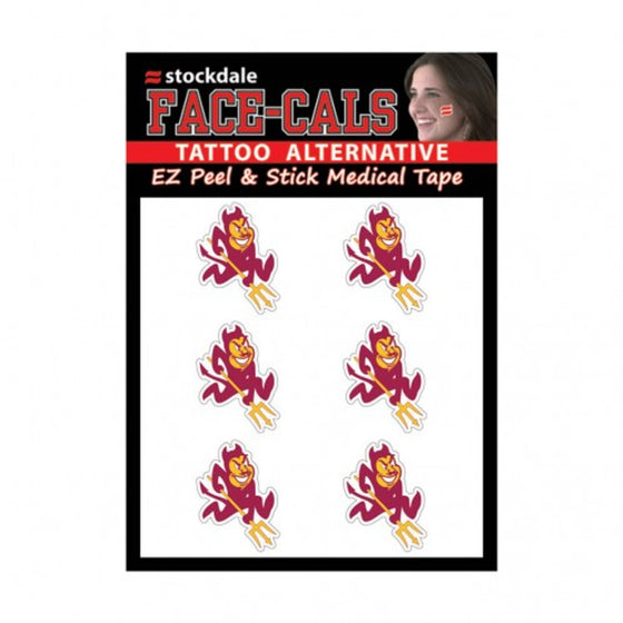 Arizona State Sun Devils Tattoo Face Cals Special Order