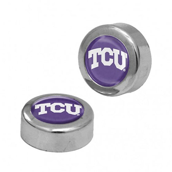 TCU Horned Frogs Screw Caps Domed - Special Order