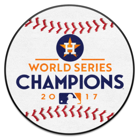 Houston Astros 2017 MLB World Series Champions Baseball Rug - 27in. Diameter