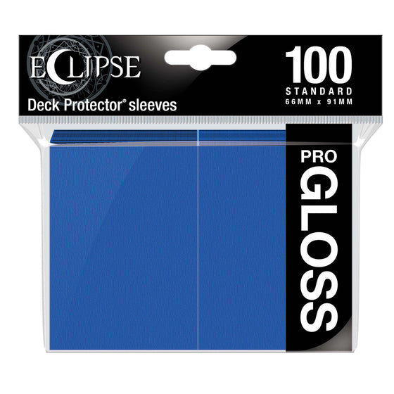 Eclipse Gloss Standard Sleeves 100 Pack Pacific Blue