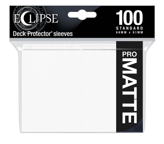 Eclipse Matte Standard Sleeves 100 Pack Arctic White