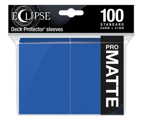 Eclipse Matte Standard Sleeves 100 Pack Pacific Blue