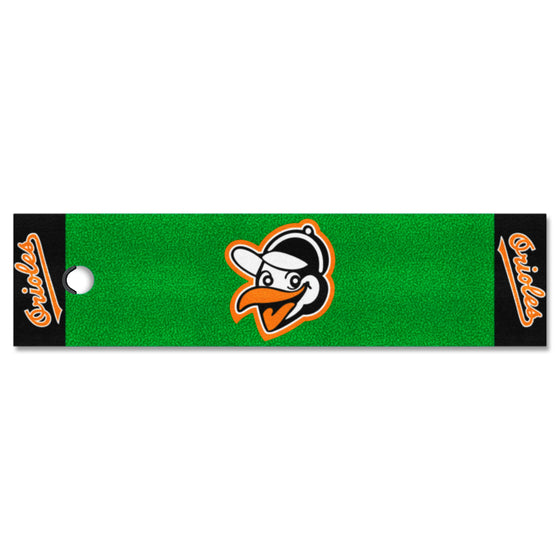 Baltimore Orioles Putting Green Mat - 1.5ft. x 6ft. 1954 Retro Logo