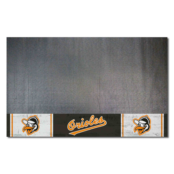 Baltimore Orioles Vinyl Grill Mat - 26in. x 42in. 1954 Retro Logo