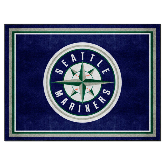 Seattle Mariners 8ft. x 10 ft. Plush Area Rug