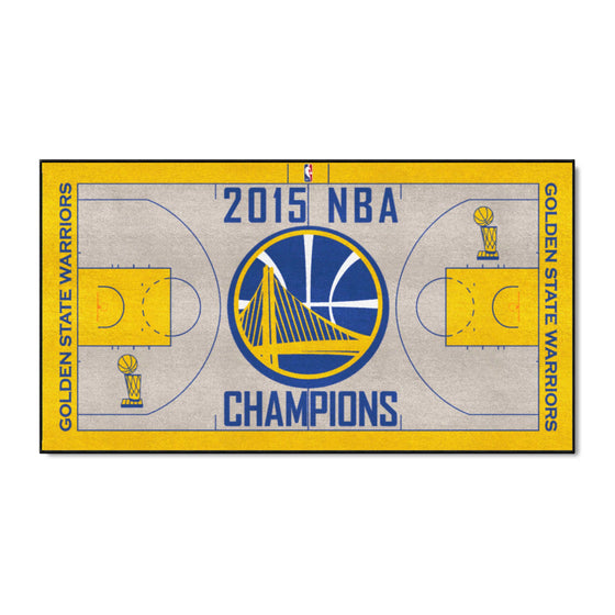 Golden State Warriors 2015 NBA Champions Court Runner Rug - 24in. x 44in.