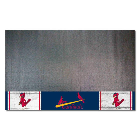 St. Louis Cardinals Vinyl Grill Mat - 26in. x 42in.