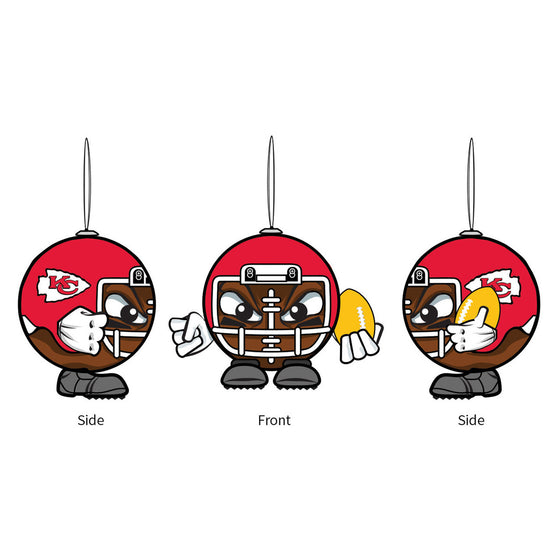 Kansas City Chiefs Ornament Ball Head