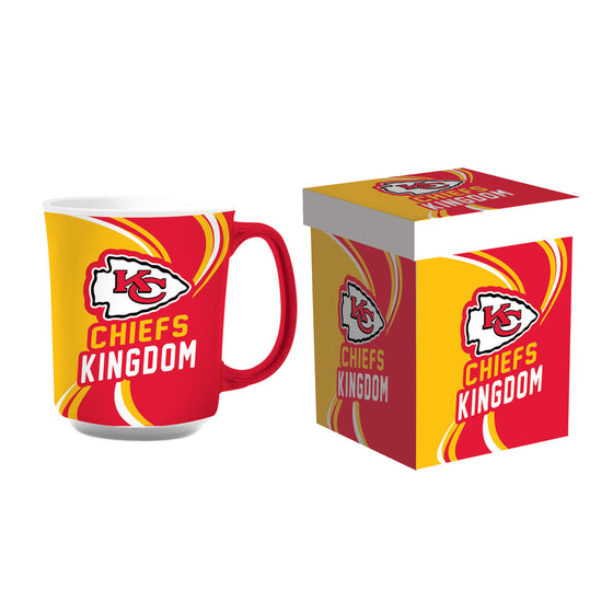 Kansas City Chiefs Coffee Mug 14oz Ceramic with Matching Box - 757 Sports Collectibles