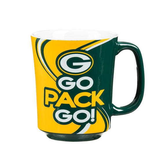 Green Bay Packers Coffee Mug 14oz Ceramic with Matching Box - 757 Sports Collectibles