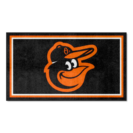 Baltimore Orioles 3ft. x 5ft. Plush Area Rug