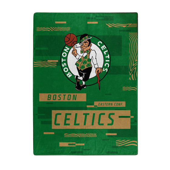 Boston Celtics Blanket 60x80 Raschel Digitize Design