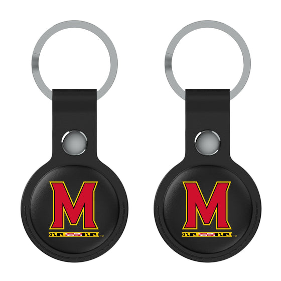 Maryland Terrapins Insignia Black Airtag Holder 2-Pack-1