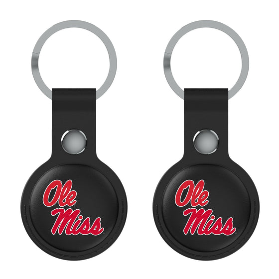 Mississippi Ole Miss Rebels Insignia Black Airtag Holder 2-Pack-1